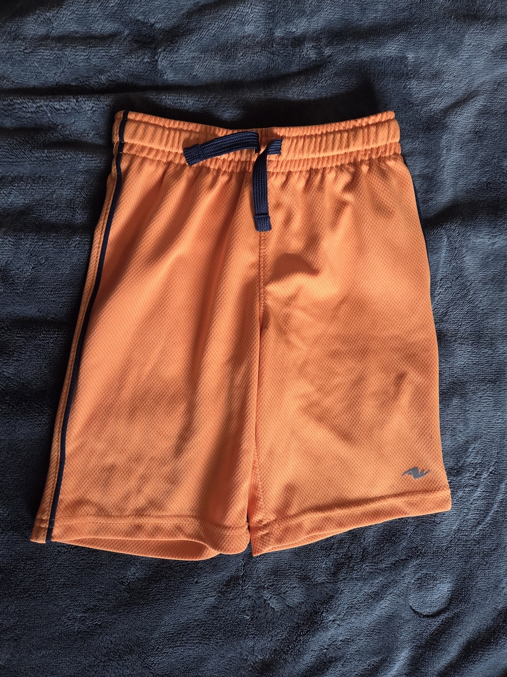 ☀️ 3/$15 Kid's Orange Athletic Shorts with Black Stripe